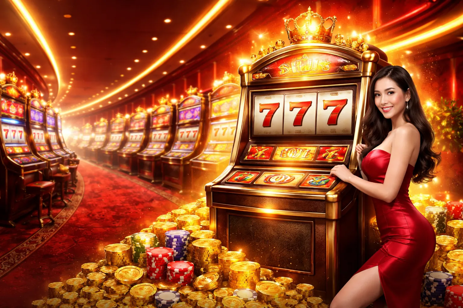 Người chiến thắng Jackpot 88xx Casino ăn mừng chiến thắng lớn với tiền vàng và ánh sáng rực rỡ
